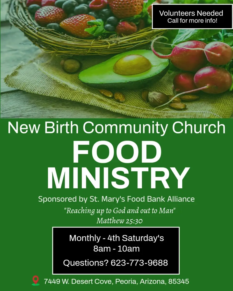Community Food Pantry - Monthly on 4th Saturdays