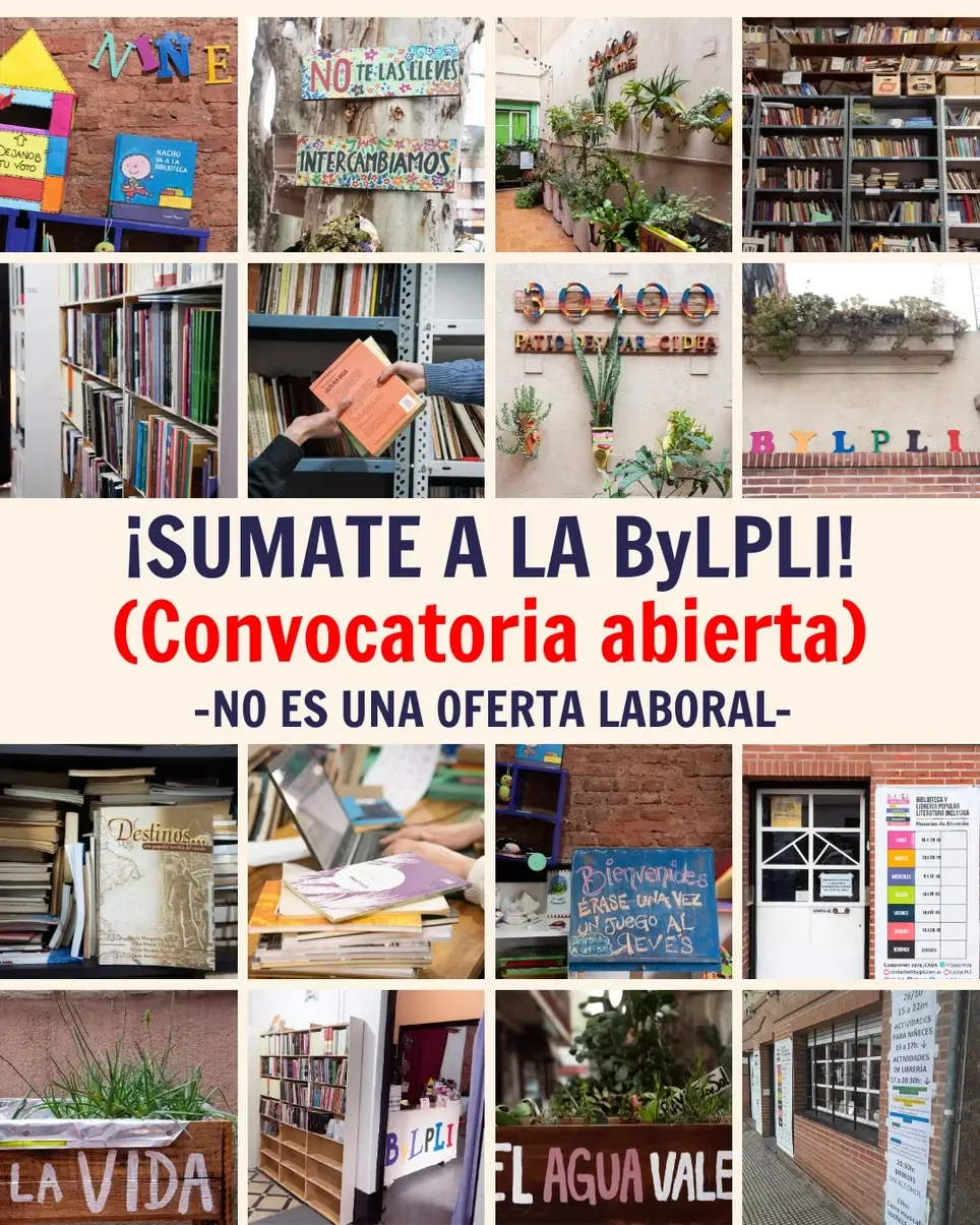 Sumate y se parte del Proyecto Biblioteca y Librería Popular Literatura Inclusiva