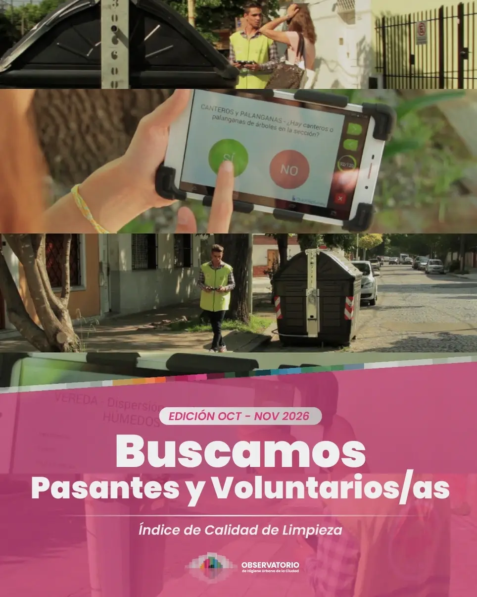 Oct-Nov 2026 Buscamos Voluntario/a para proyecto de Higiene Urbana y Economía Circular