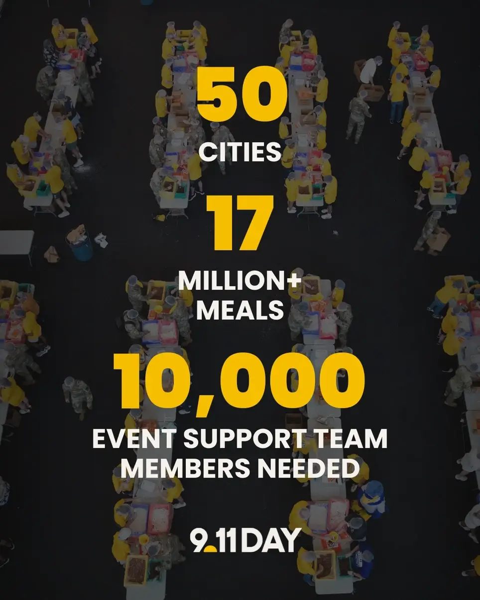 EVENT CREW - Volunteer at the Boston Meal Pack for the 25th Anniversary of 9/11