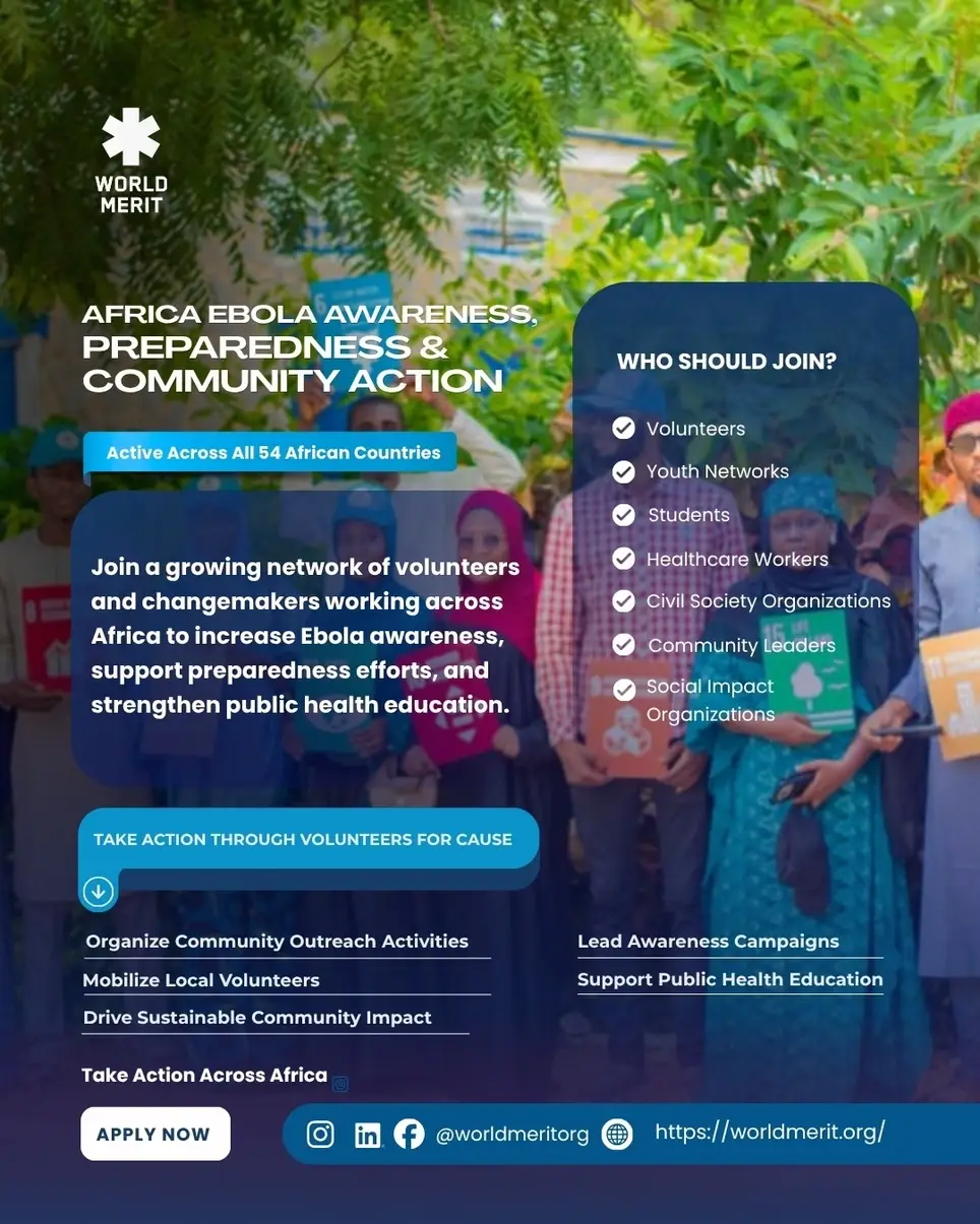 Call for Volunteers across 13 African countries for the Africa Ebola Awareness, Preparedness & Community Action initiative
