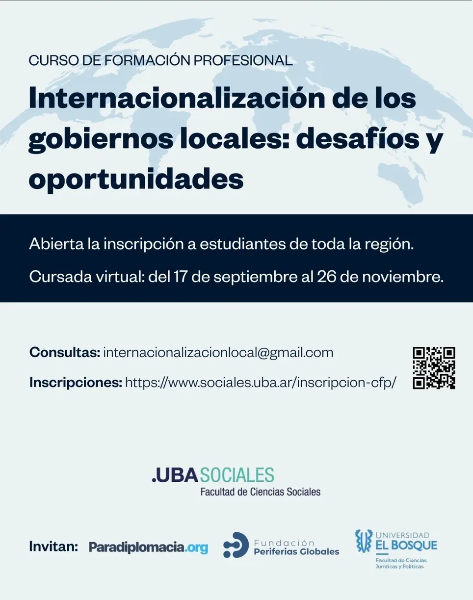 Curso de formación profesional. Internacionalización de los gobiernos locales: desafíos y oportunidades