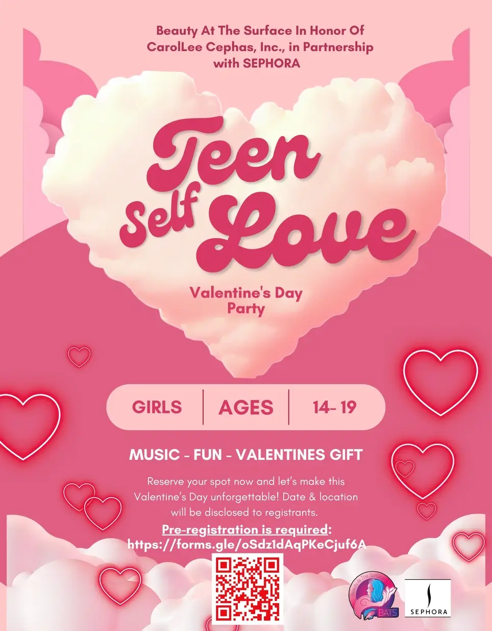 Volunteers Needed for Teen Self Love: Valentine's Day Party