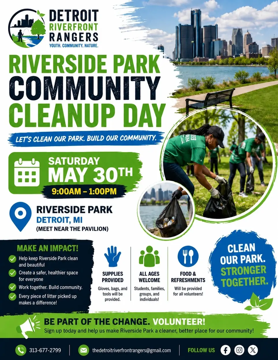 Riverside Park Community Clean up day