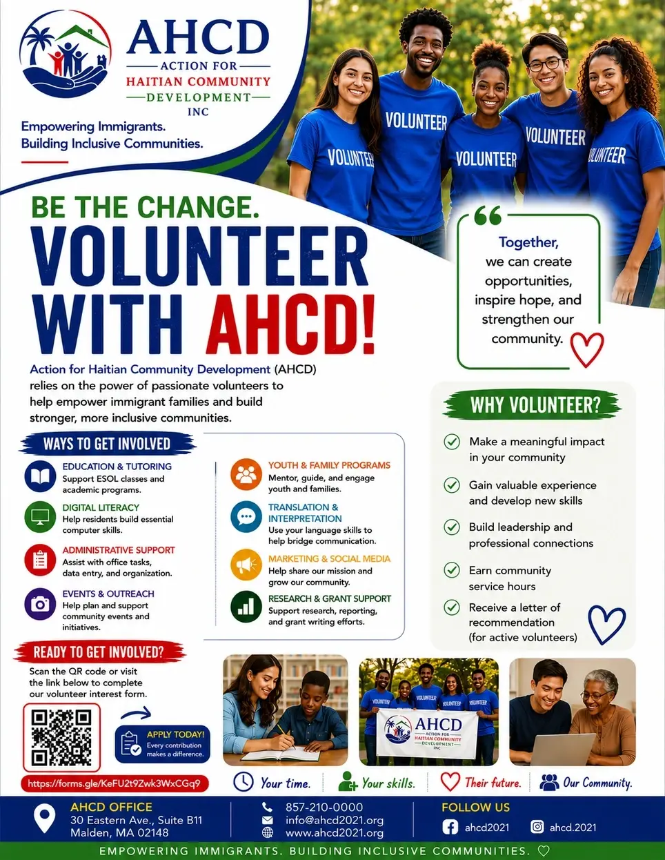 Volunteer ESOL Instructor – Help Adult Immigrants Learn English and Digital Literacy Skills