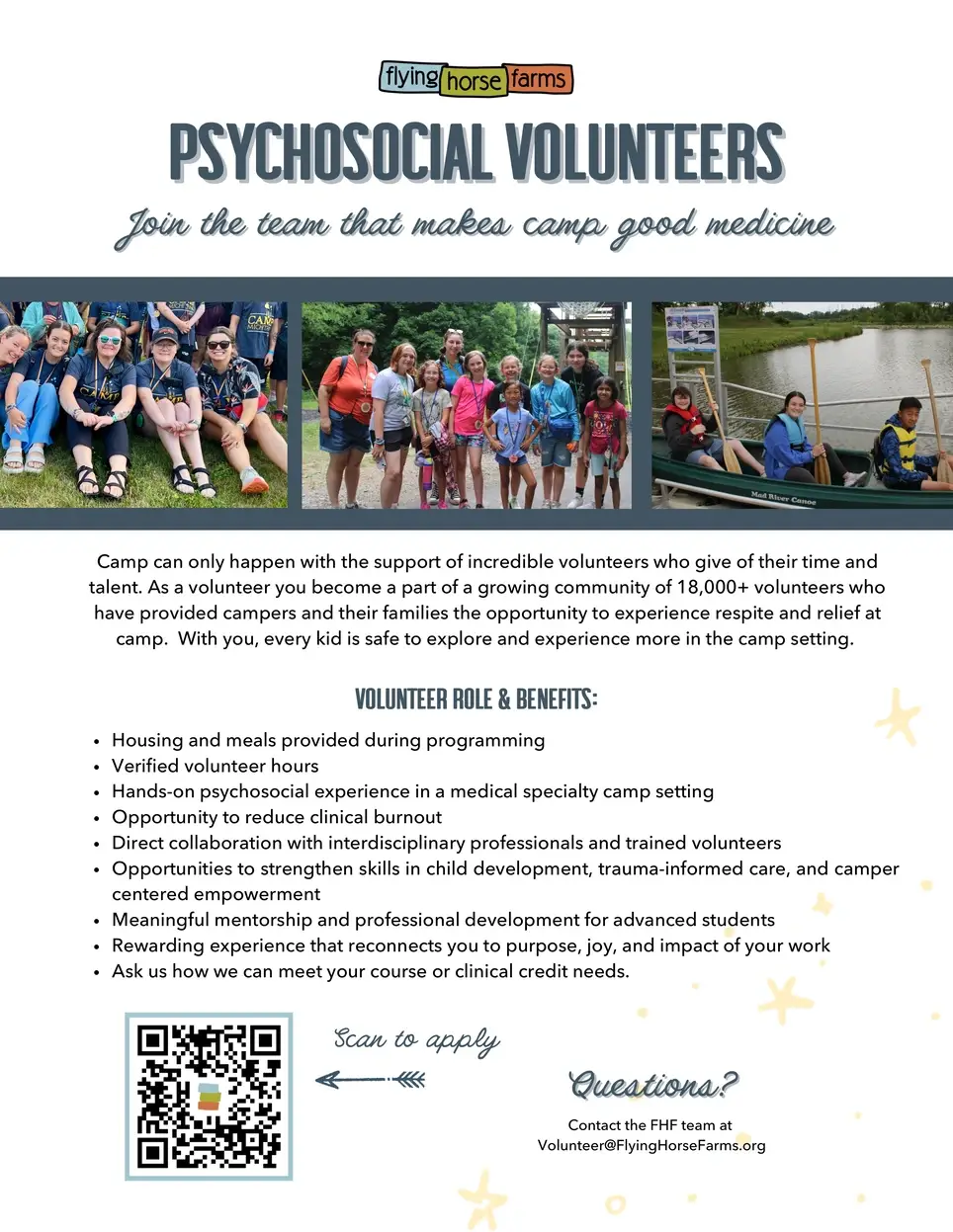 Psychosocial Volunteers welcomed at camp!