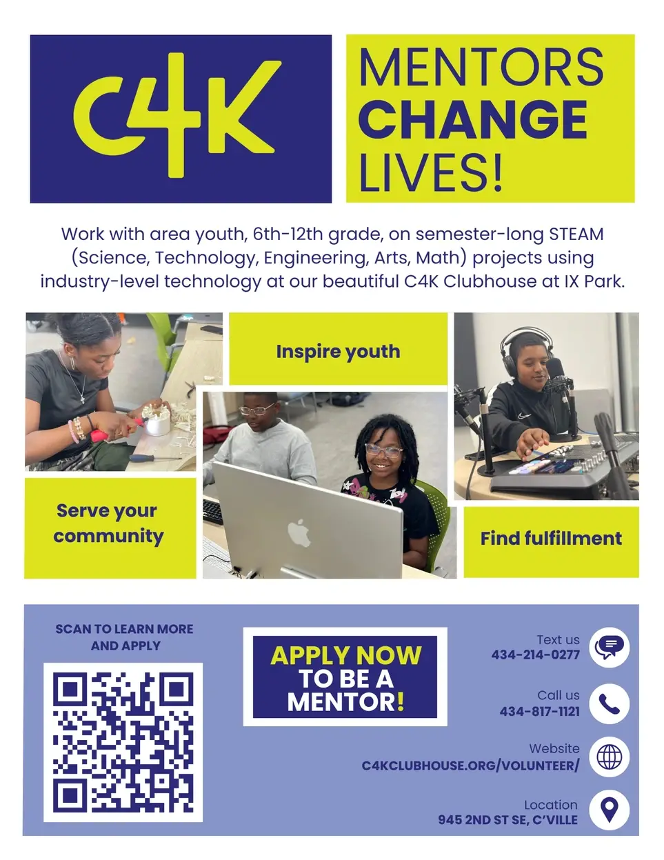 Become a STEAM Mentor!