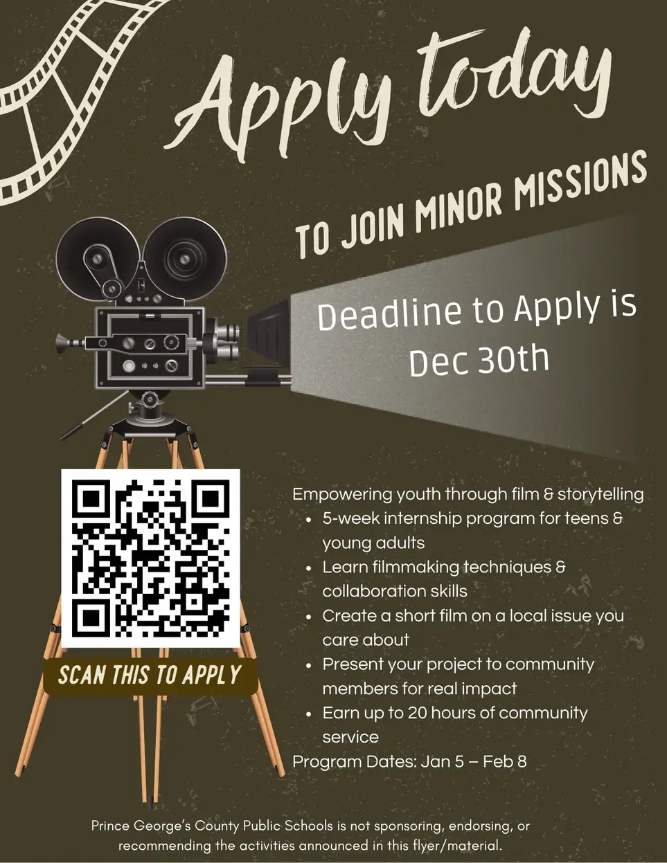 Minor Missions (first cohort)