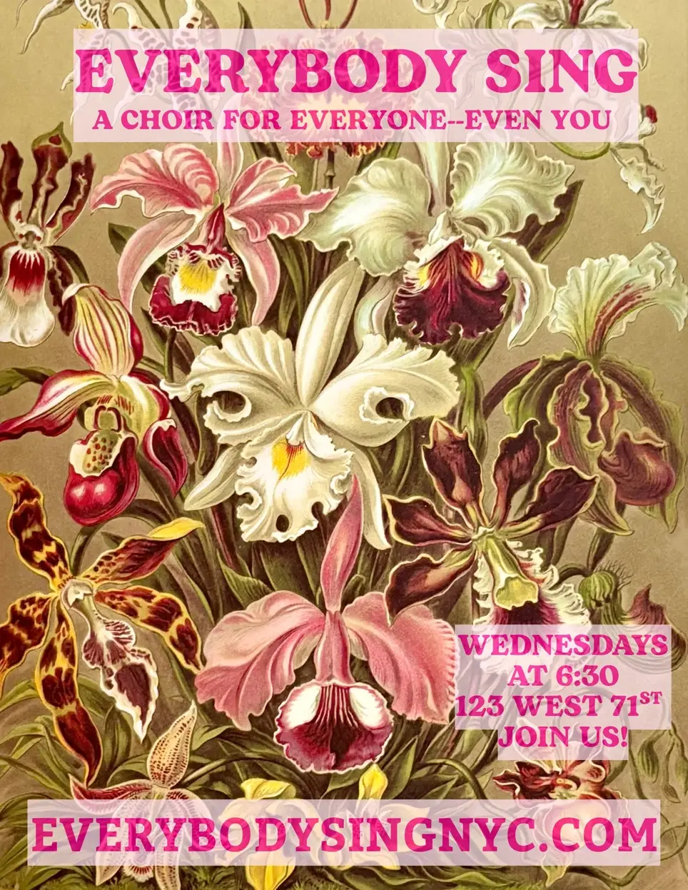 Volunteer to sing with Everybody Sing, NYC's community choir for everyone