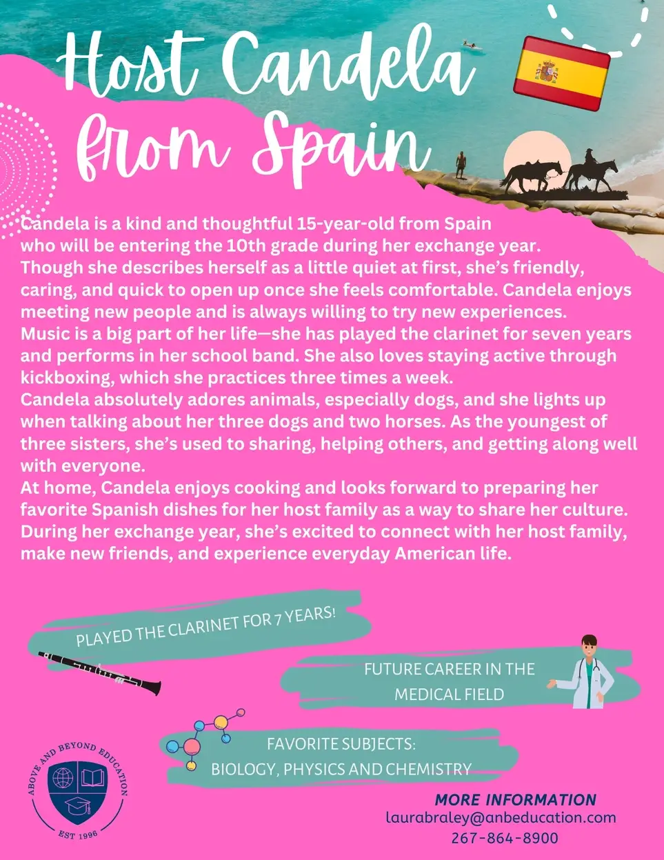 Host an International Student: Meet Candela from Spain!