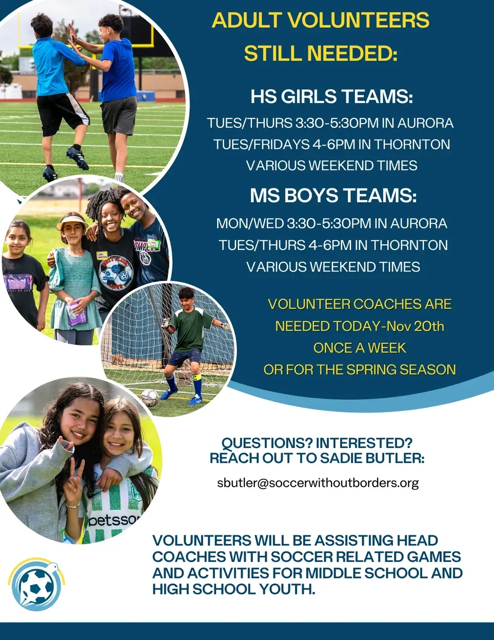 Volunteer Coach or Referee