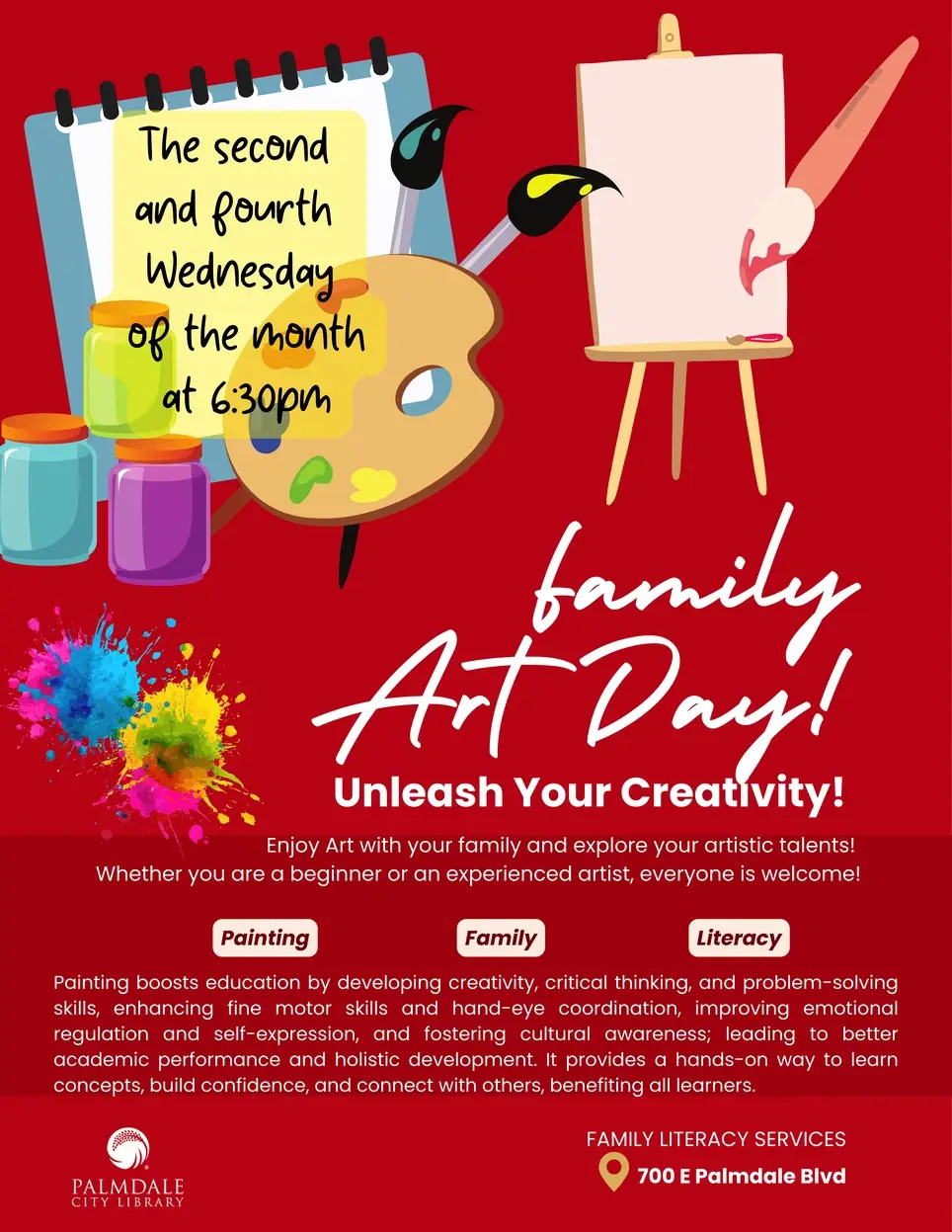 Art Program! Would you like to help with the library's painting program?