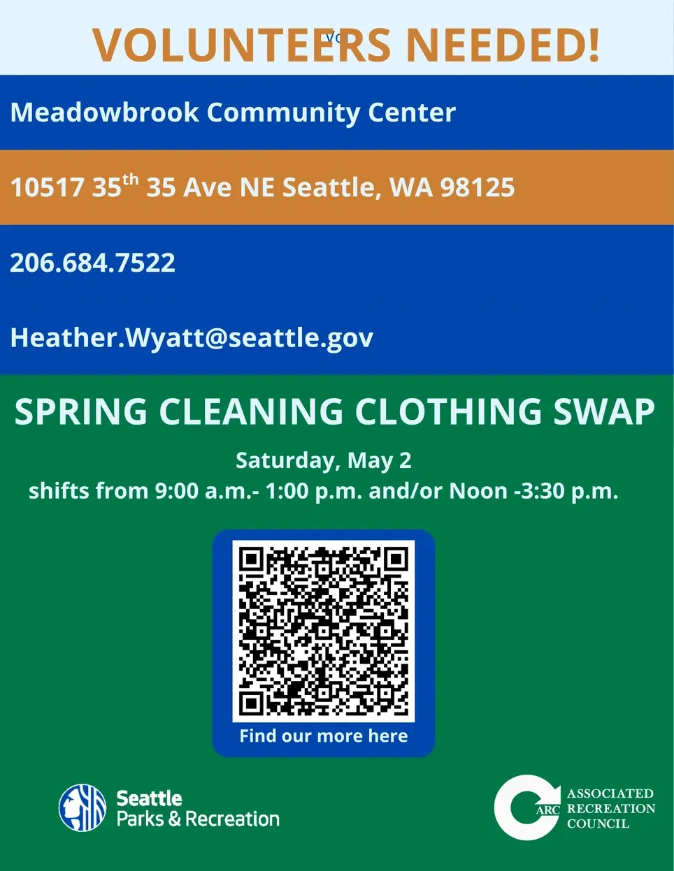 Meadowbrook Community Center: Clothing Swap