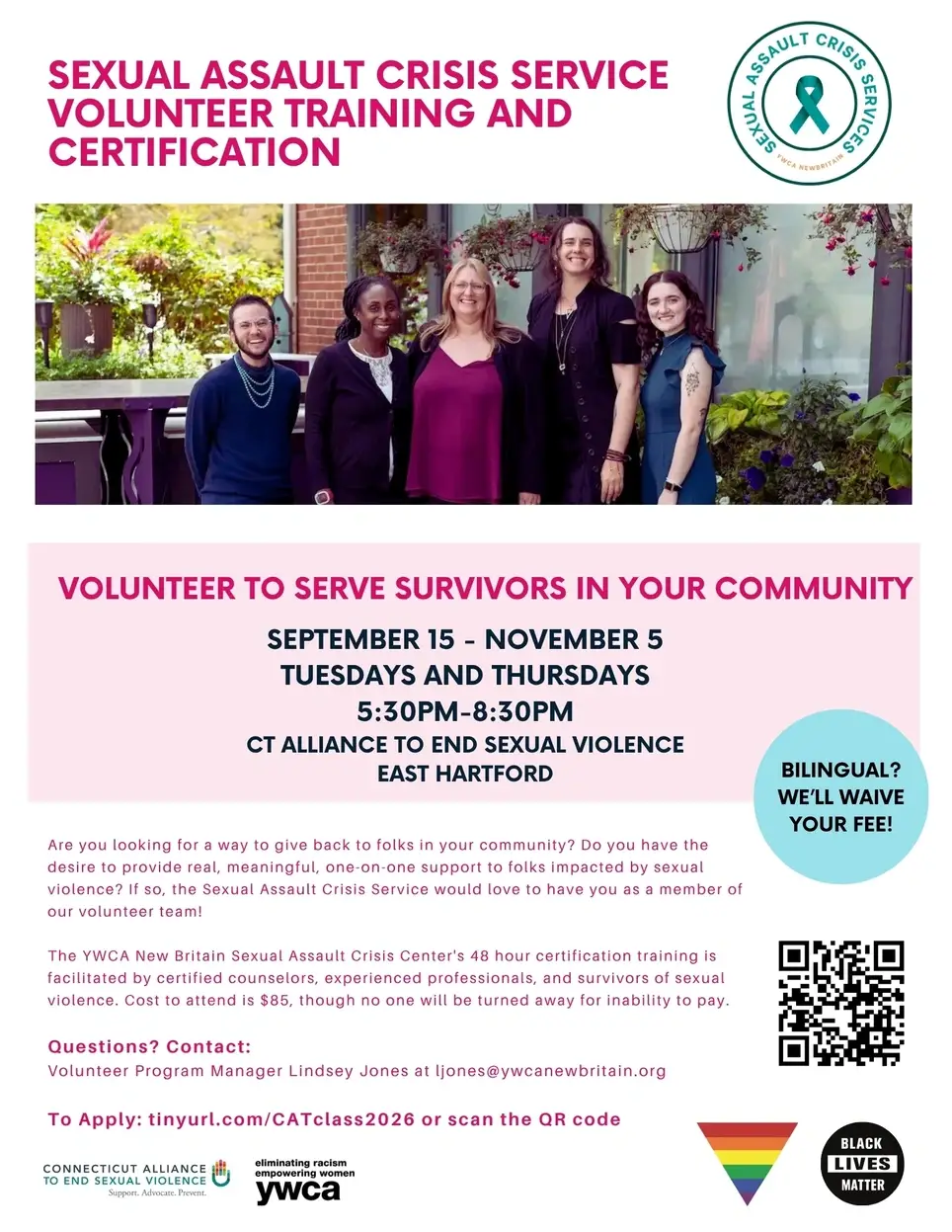 Volunteer as a Sexual Assault Crisis Advocate!
