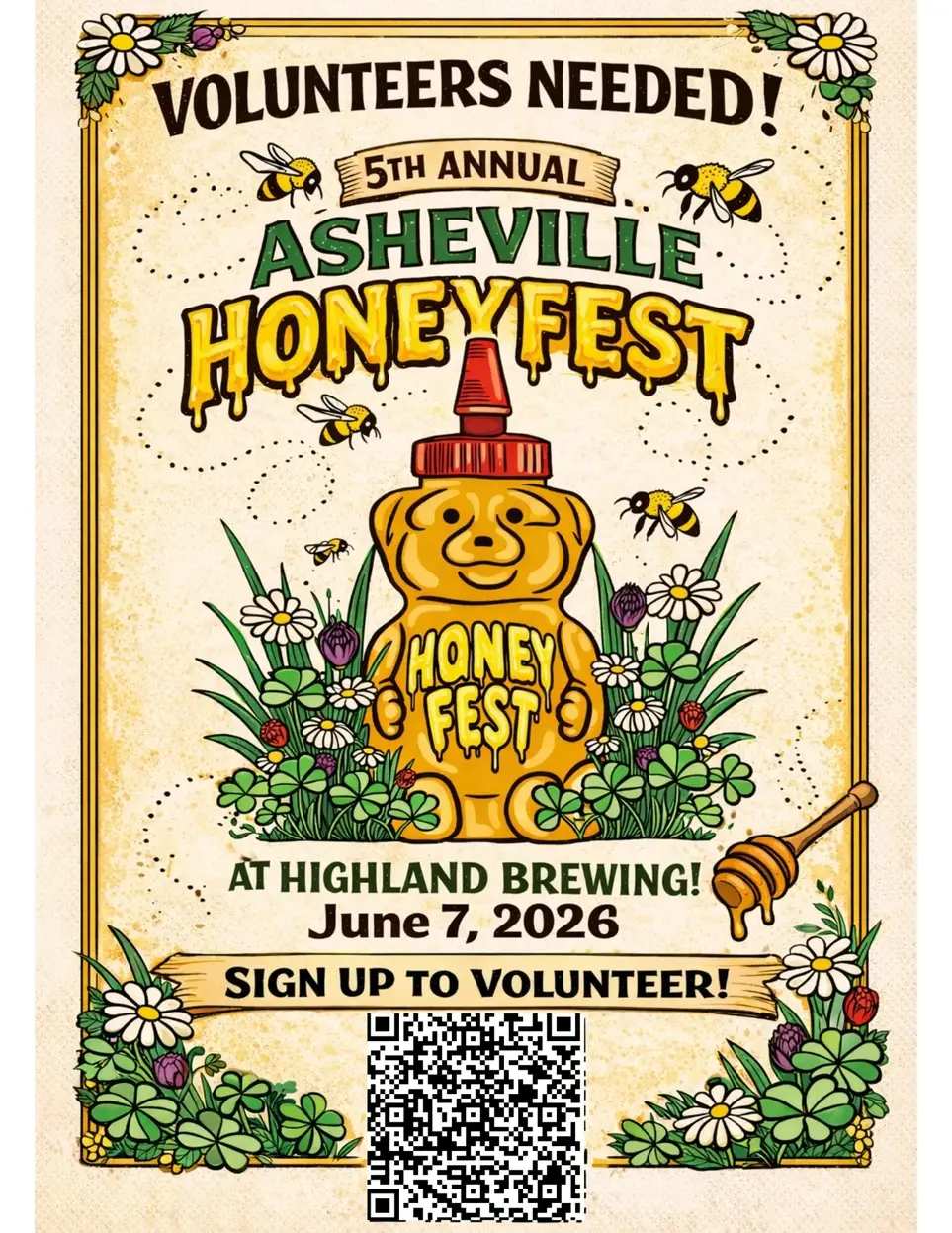Volunteer at the 5th Annual Asheville HoneyFest