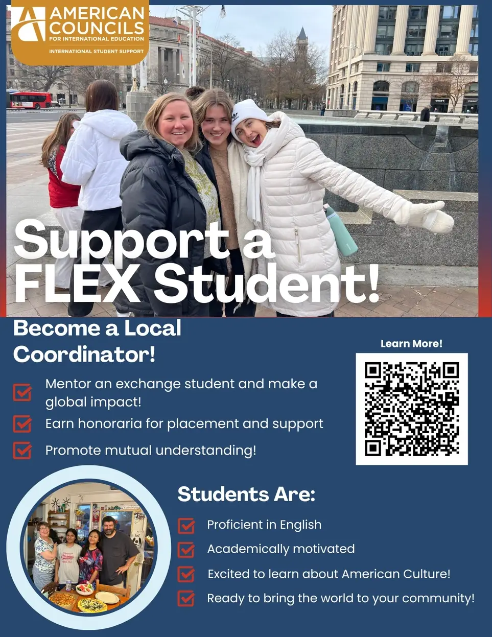 Support high school exchange students in your community!