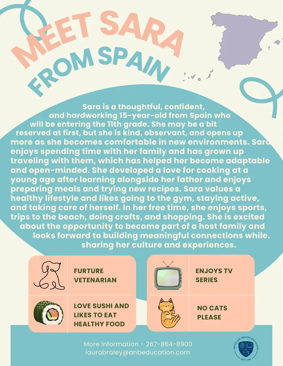Host an International Student: Meet Sara from Spain!