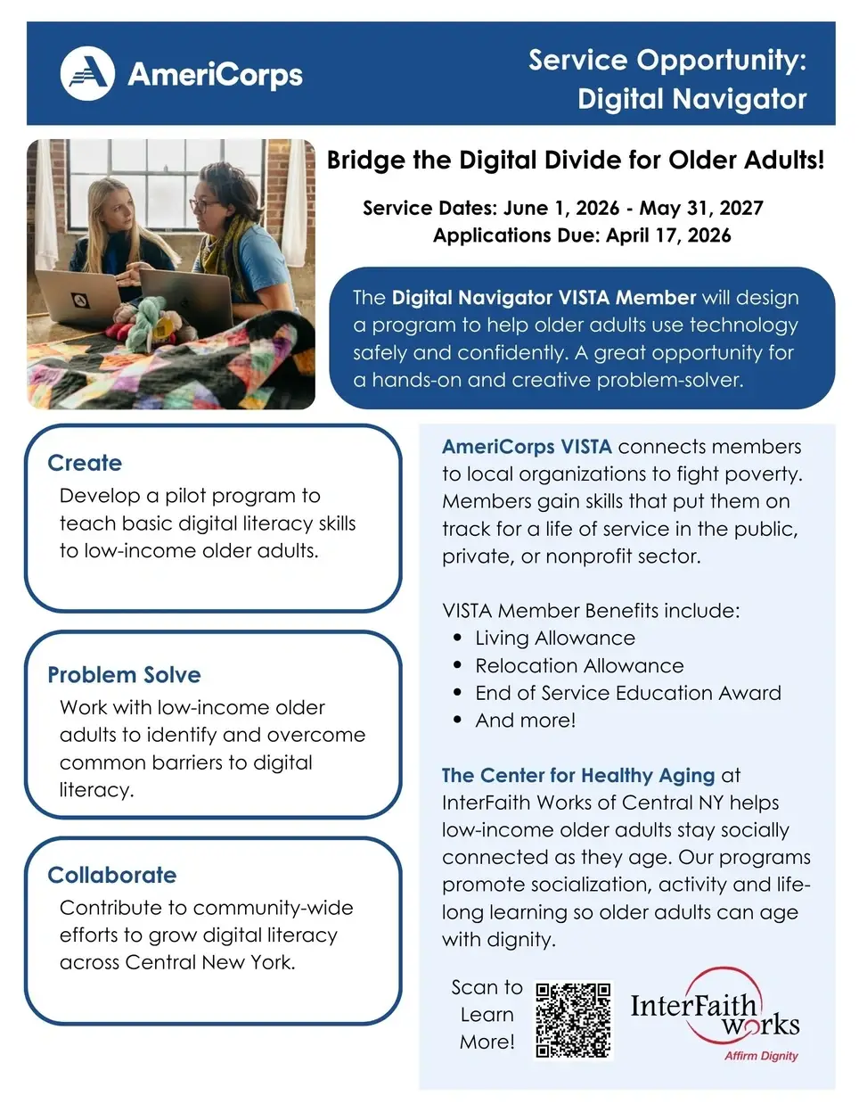 Digital Navigator, AmeriCorps VISTA