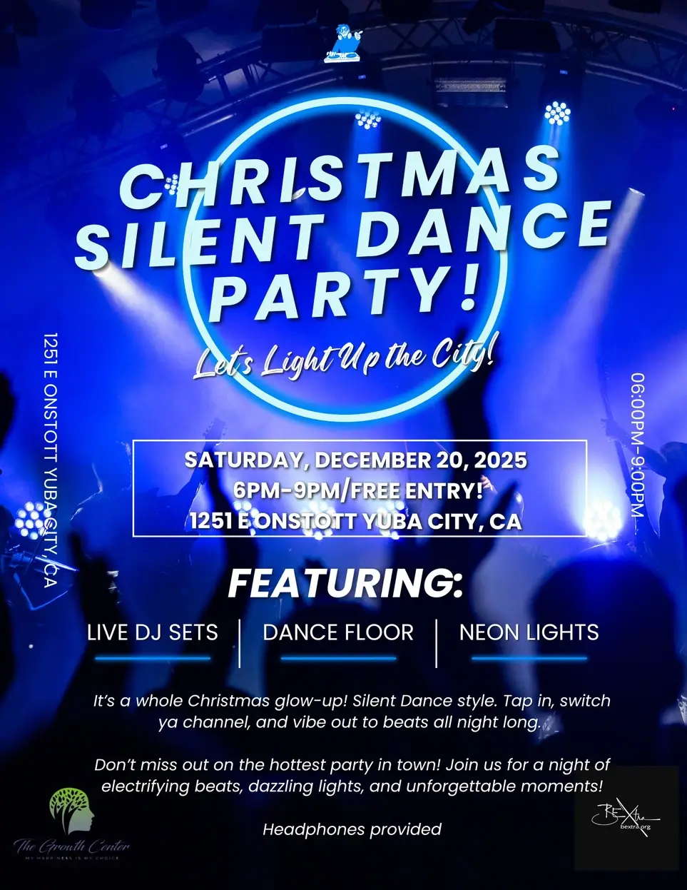 Christmas Community Silent Dance Party Youth and Families