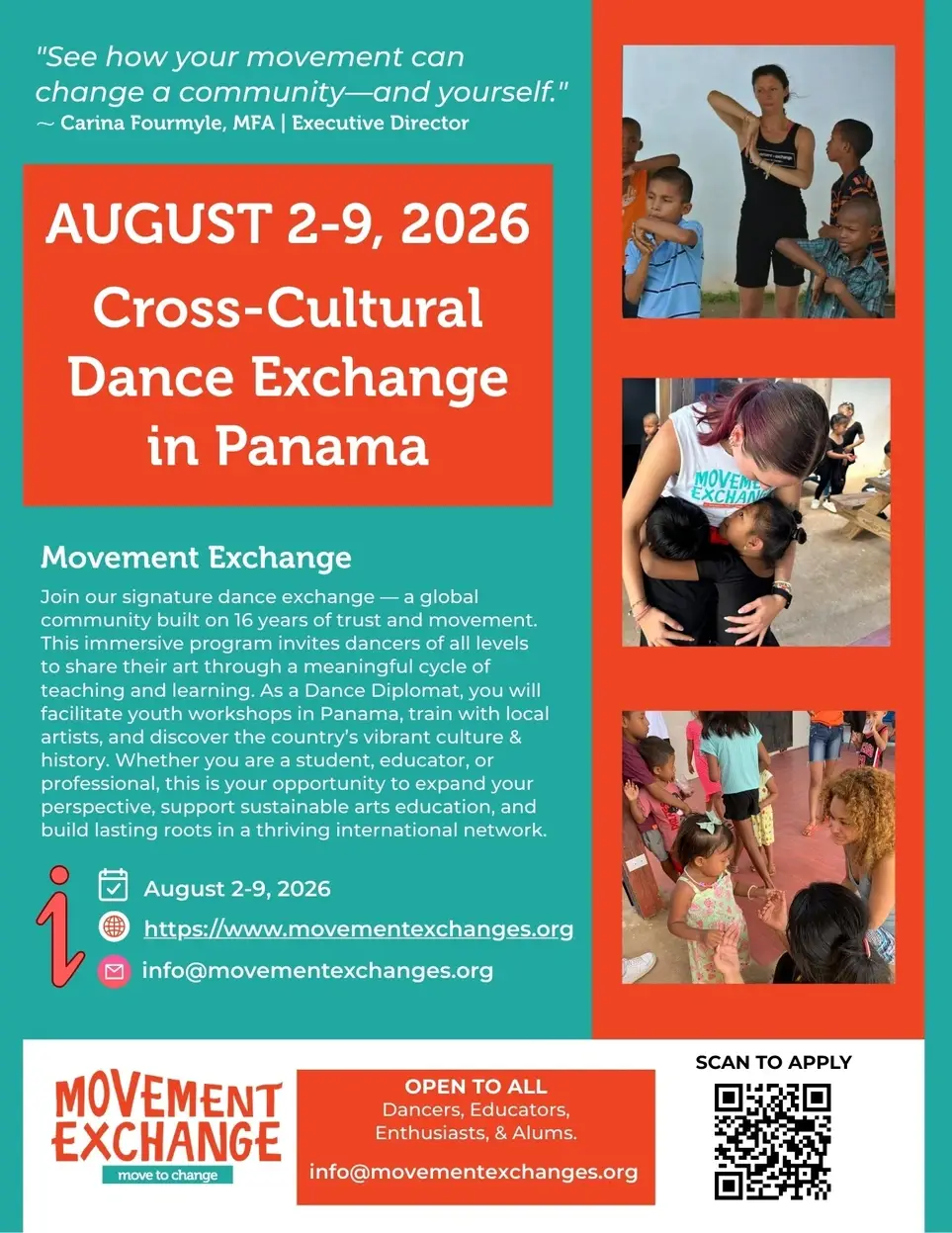 Movement Exchange Cross-Cultural Dance Exchange in Panama: August 2-9, 2026