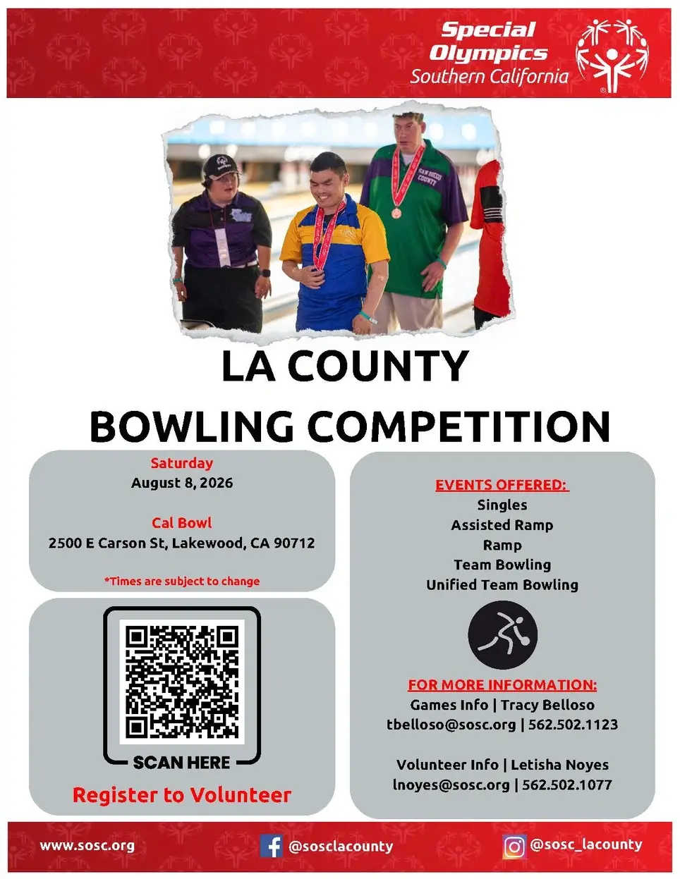 2026 LA County South Bowling Competition | Lane Monitor