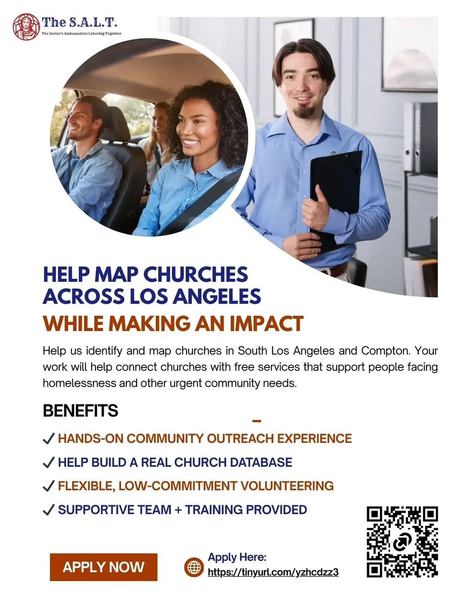 Community Outreach Volunteer (Church Mapping) – South Los Angeles & Compton (In-Person)