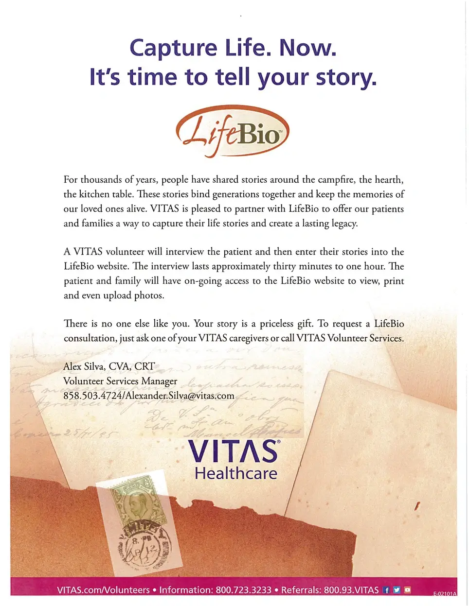 A Hospice "Life Review" Volunteer