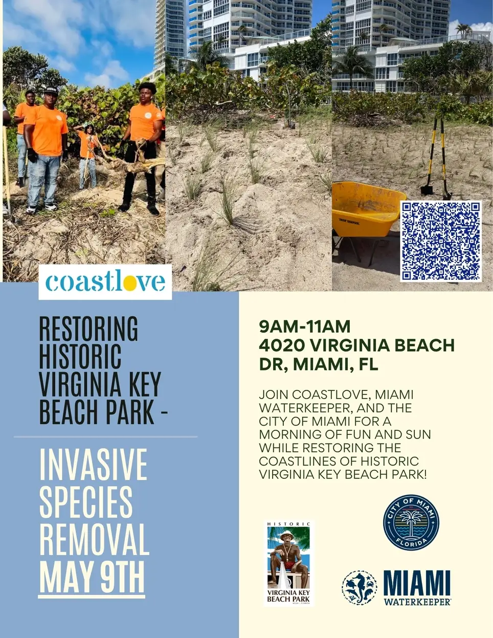 Historic Virginia Key Beach Park - Invasive Species Removal
