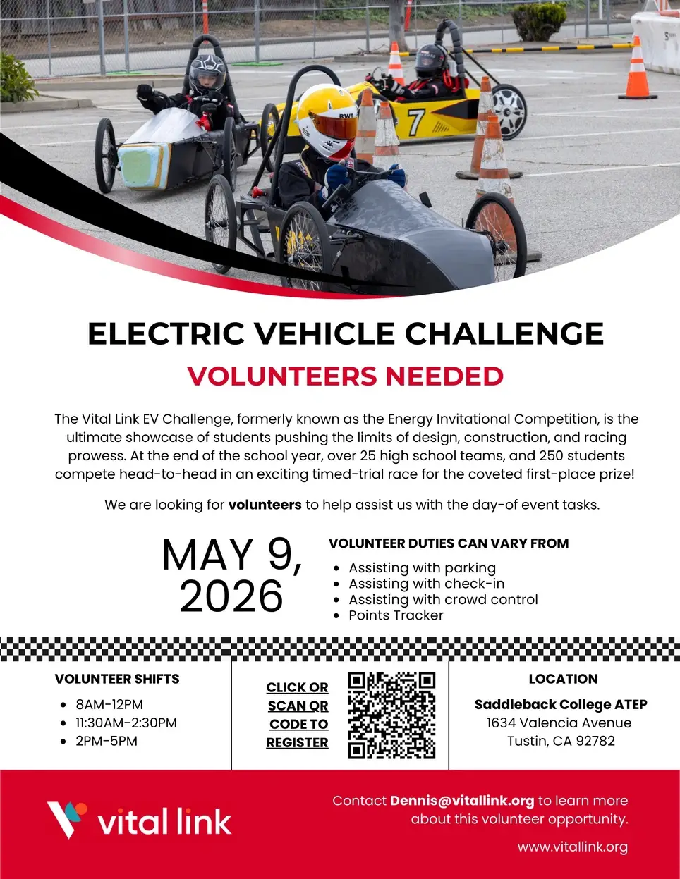 Vital Link Electric Vehicle Challenge - May 9th, 2026