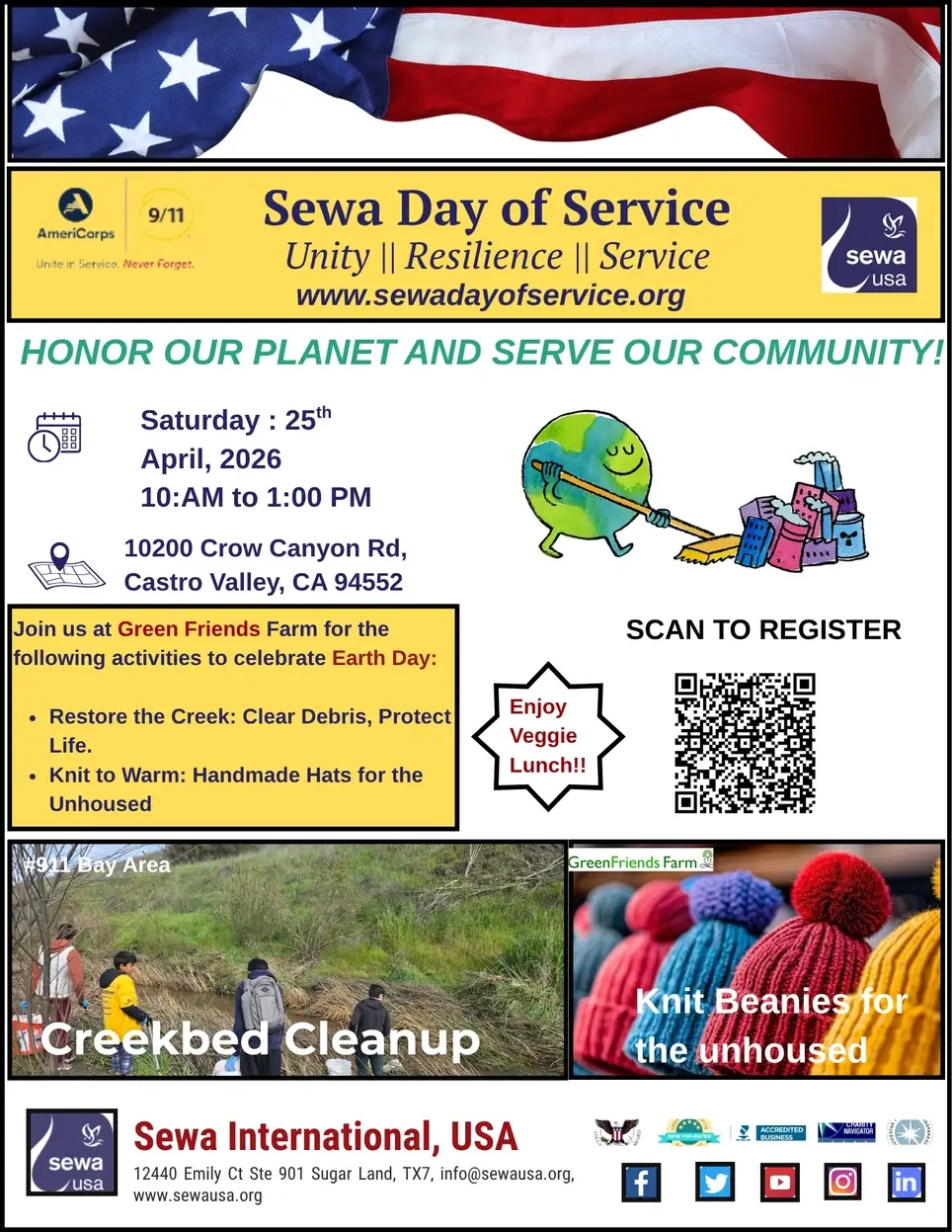 Creek Bed Clean up OR Knit Beanies for Unhoused