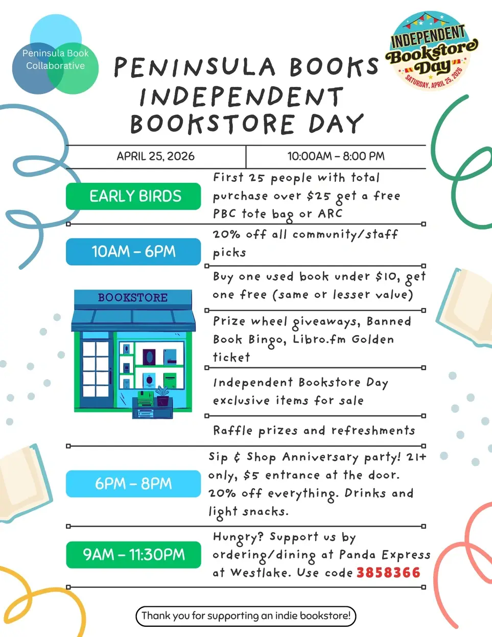Independent Bookstore Day Volunteers