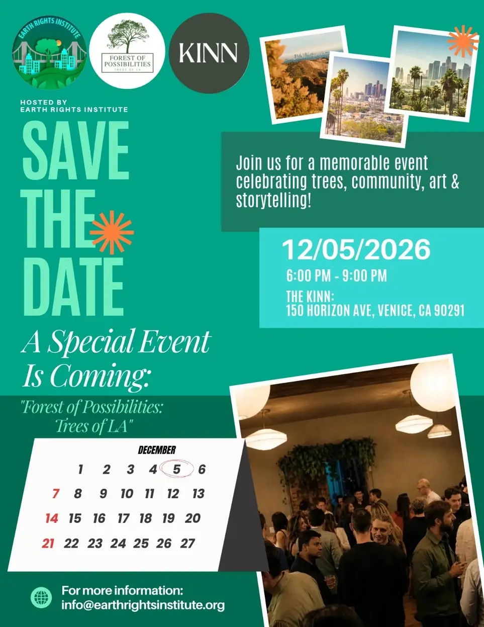 Volunteers for Special Event – Forest of Possibilities Trees LA