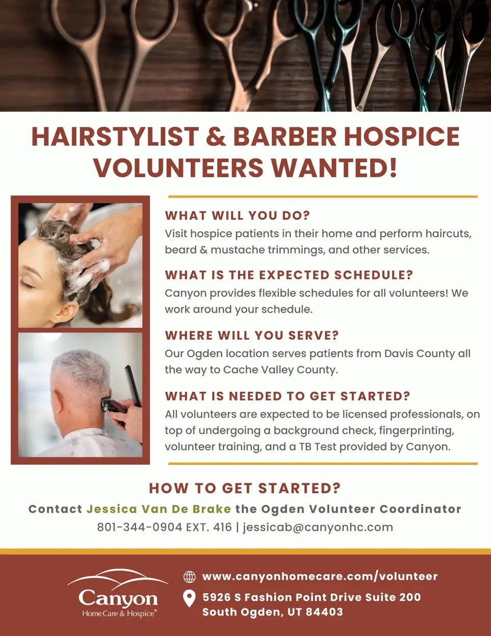 Volunteer Hairstylist & Barbers Wanted!