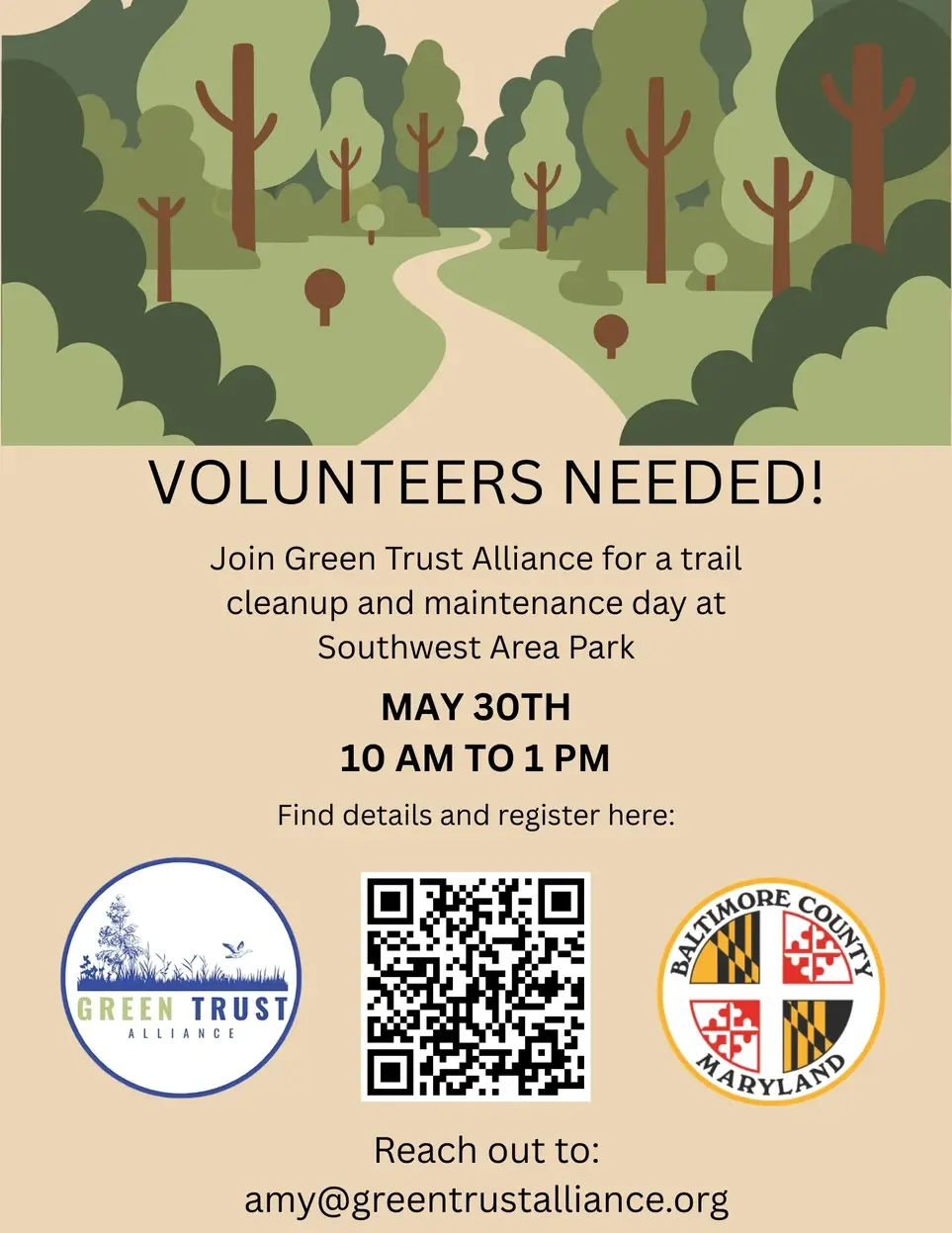Trail Cleanup and Maintenance at Southwest Area Park