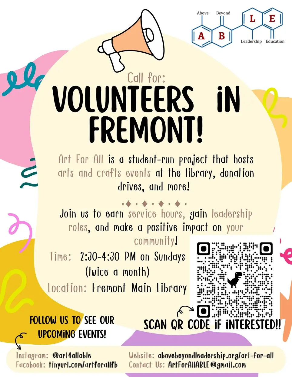 Teaching Arts and Crafts to the community at Fremont Main Library (perfect for high schoolers looking for service hours!)