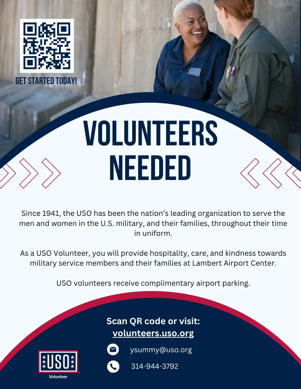 USO Center Hospitality Volunteer
