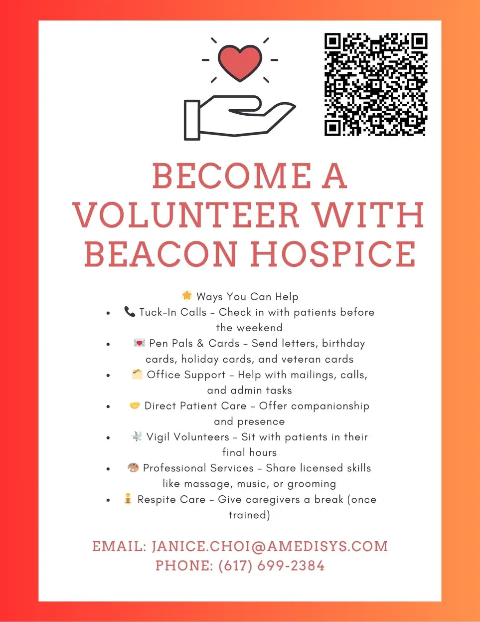 ✨Help Us Bring Comfort & Connection - Volunteer with Amedisys!✨