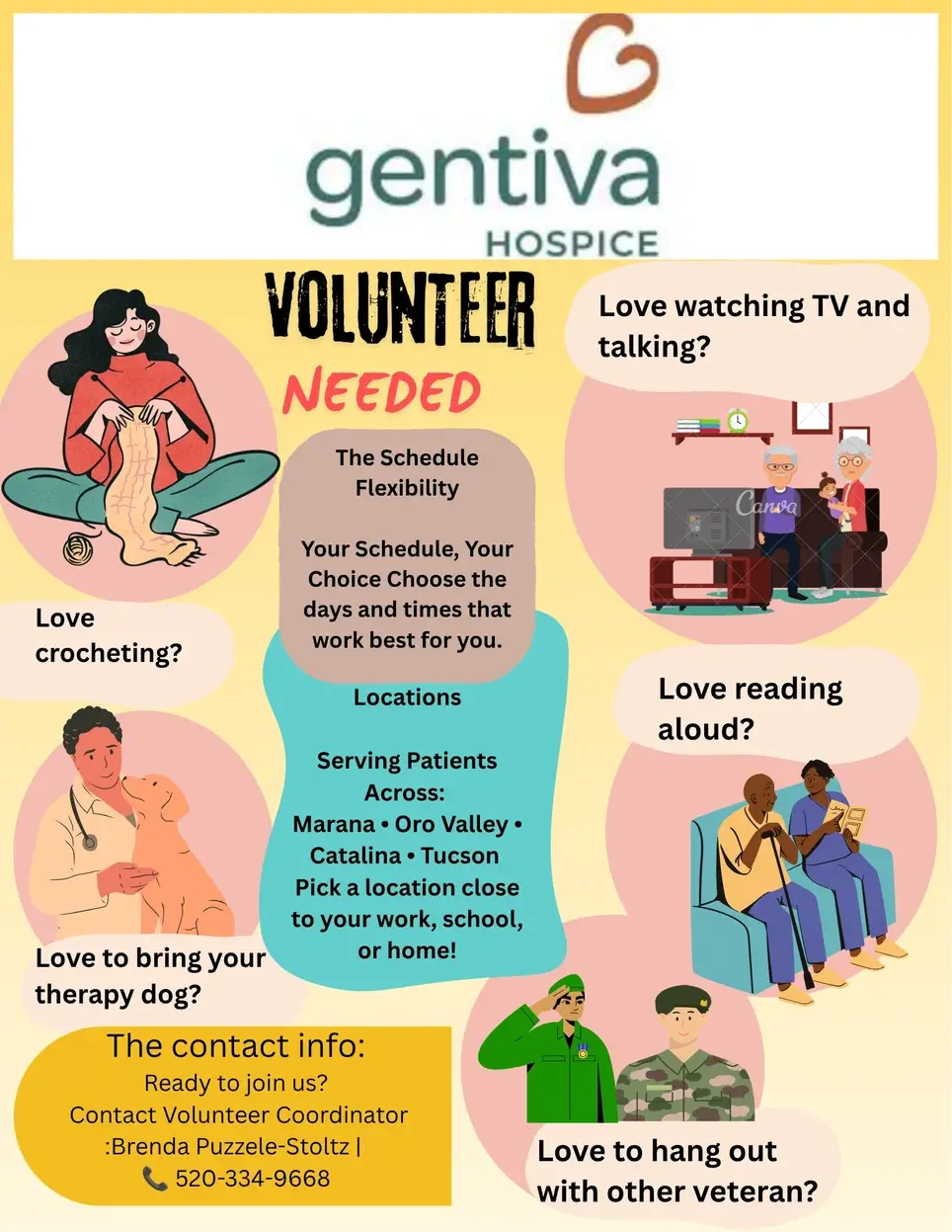 Brighten a Life in Your Neighborhood: Gentiva Hospice Companion Volunteer