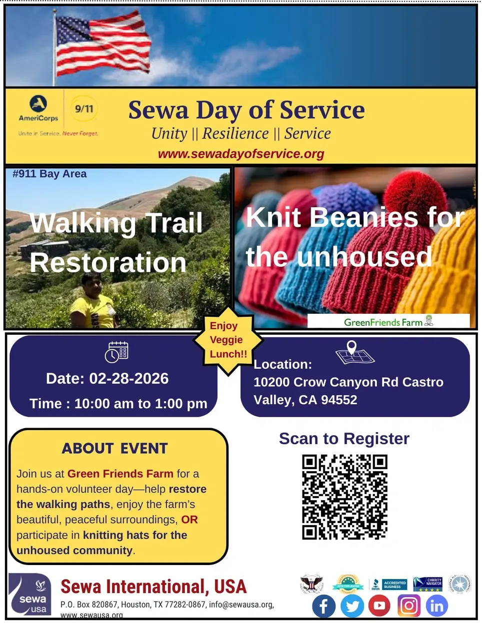 Walking Trail Restoration OR Knitting hats for the unhoused community