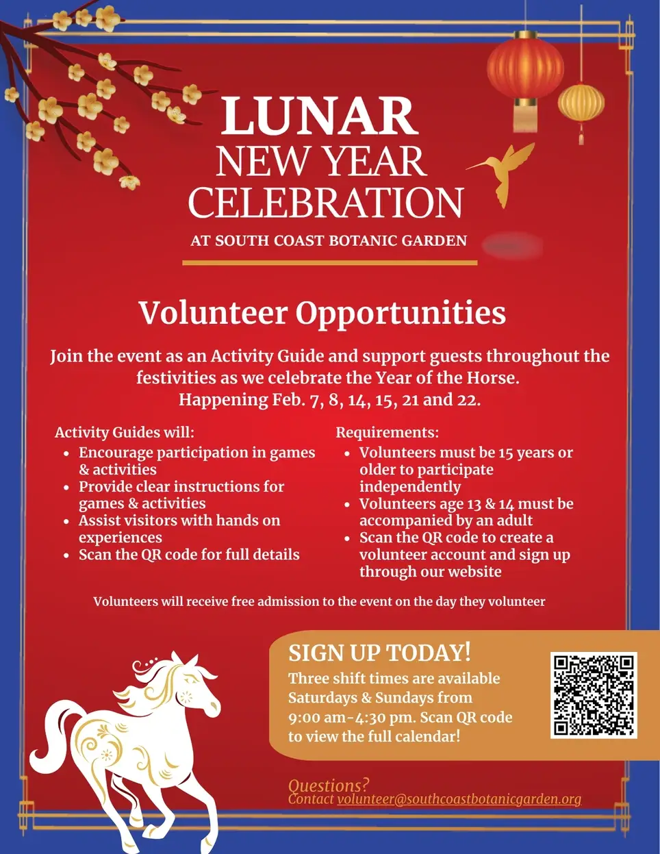 Lunar New Year Upper Meadow Activity Guide