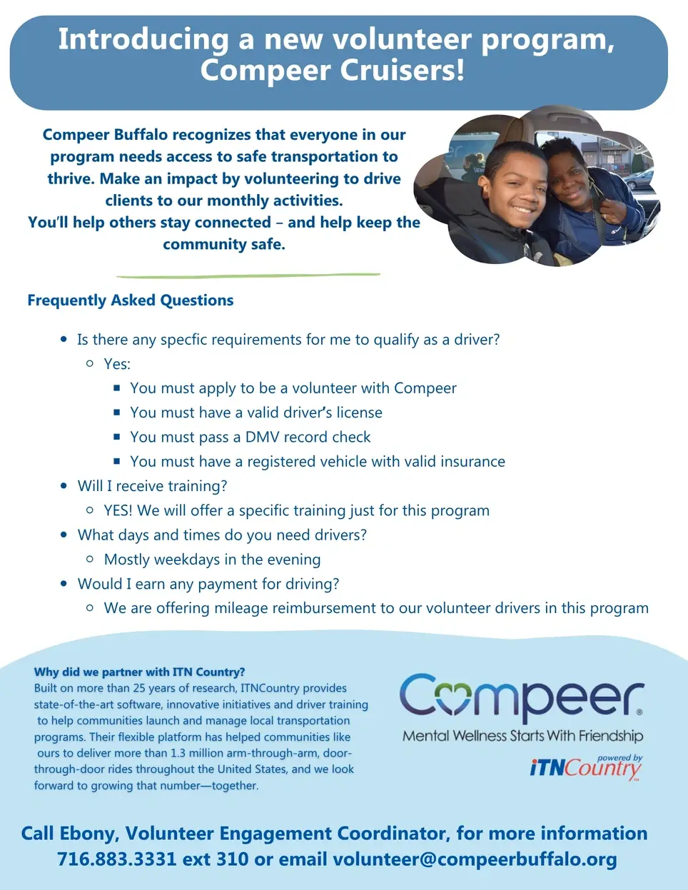 Compeer Cruiser- Volunteer Driver