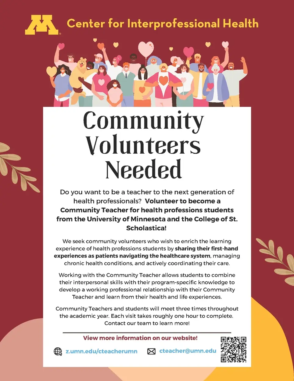 Share your healthcare story with UMD students