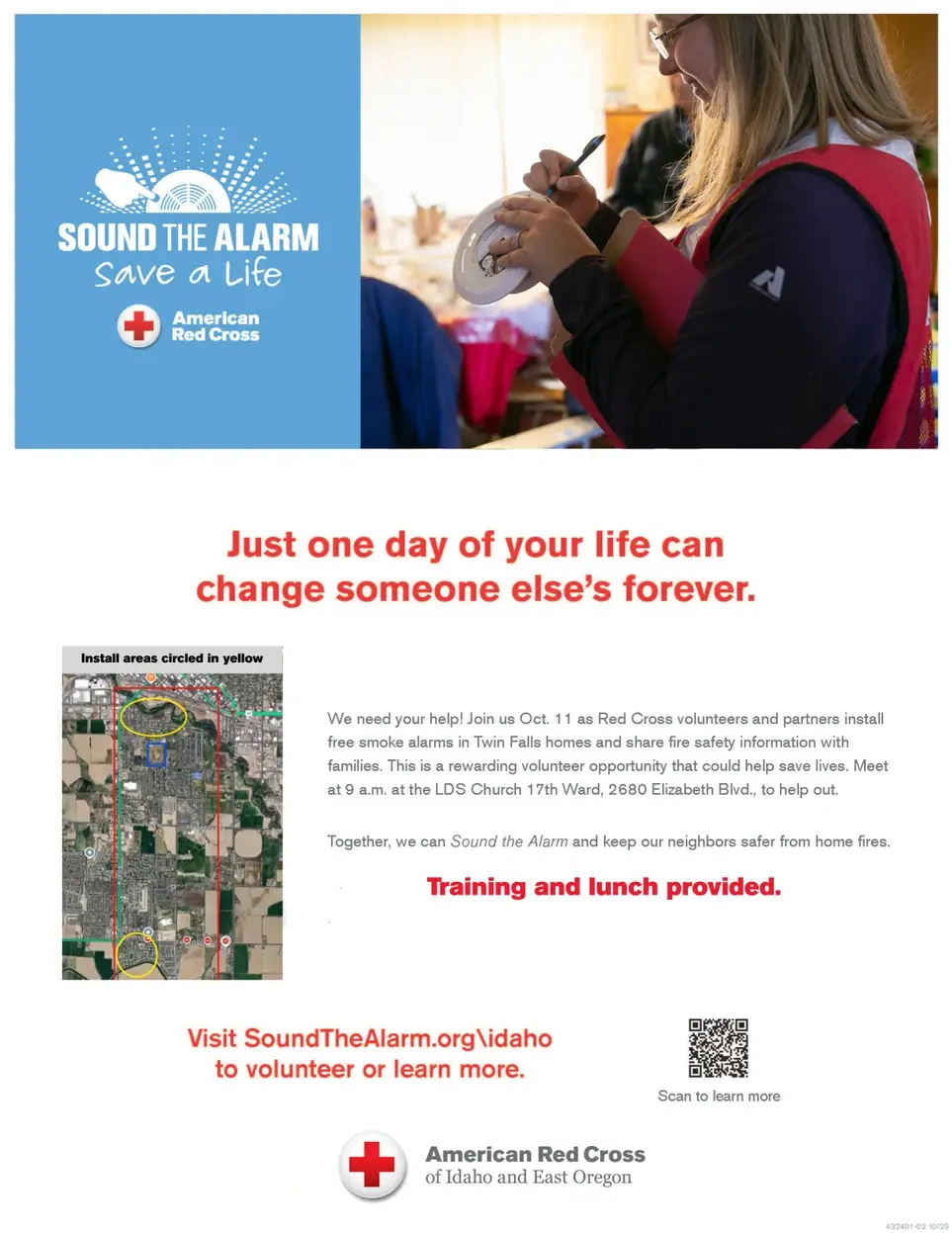 Sound the Alarm in Twin Falls on October 11th!