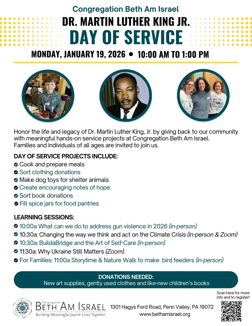 MLK Day of Service: Hands-On Projects