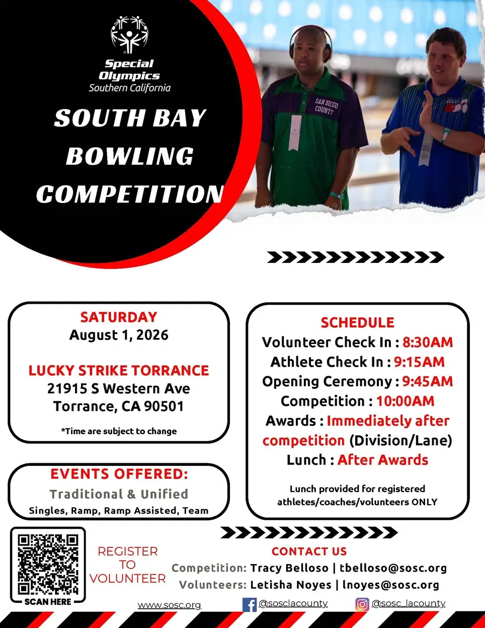 2026 South Bay Bowling Competition | Lane Monitor