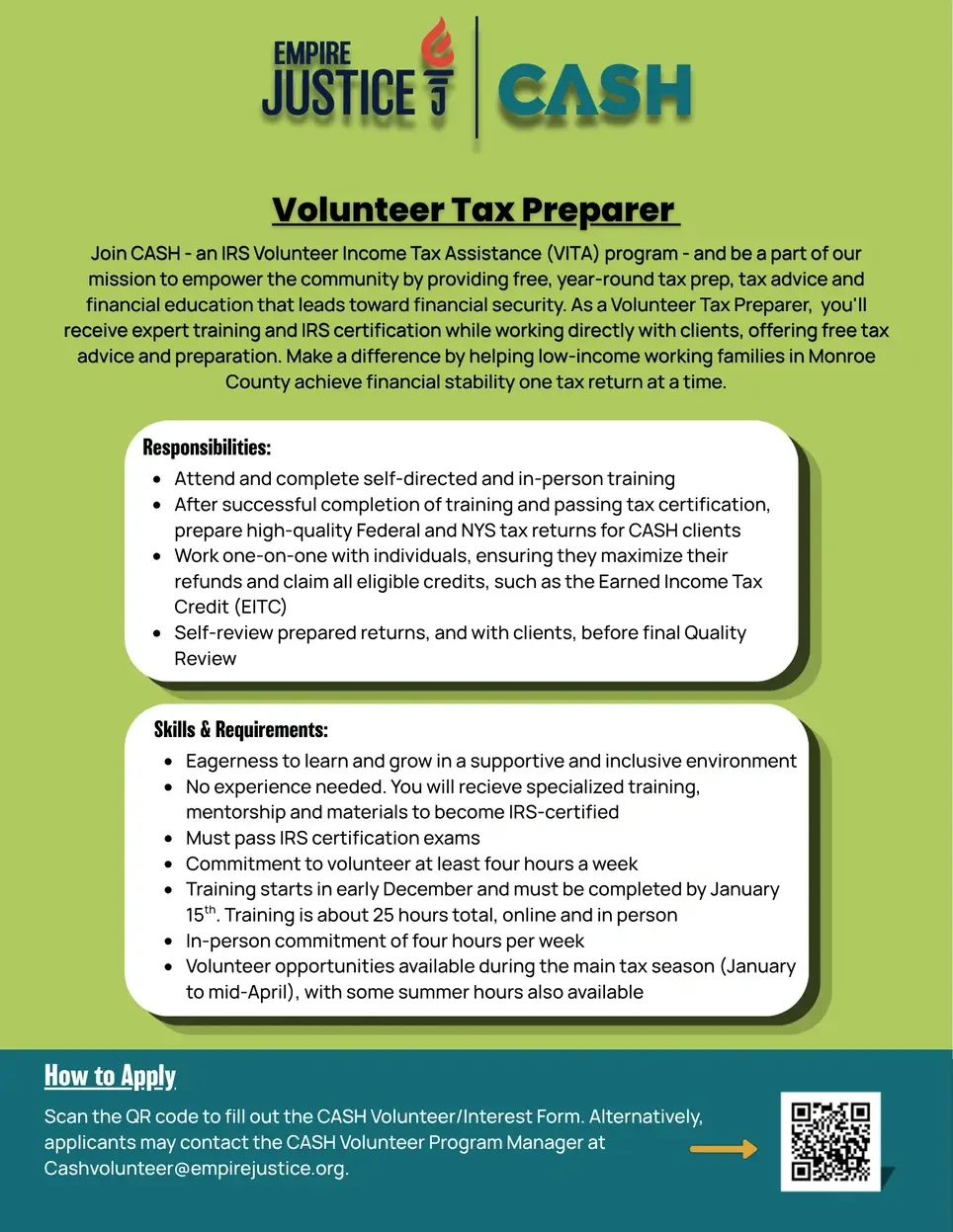 Volunteer Tax Preparer