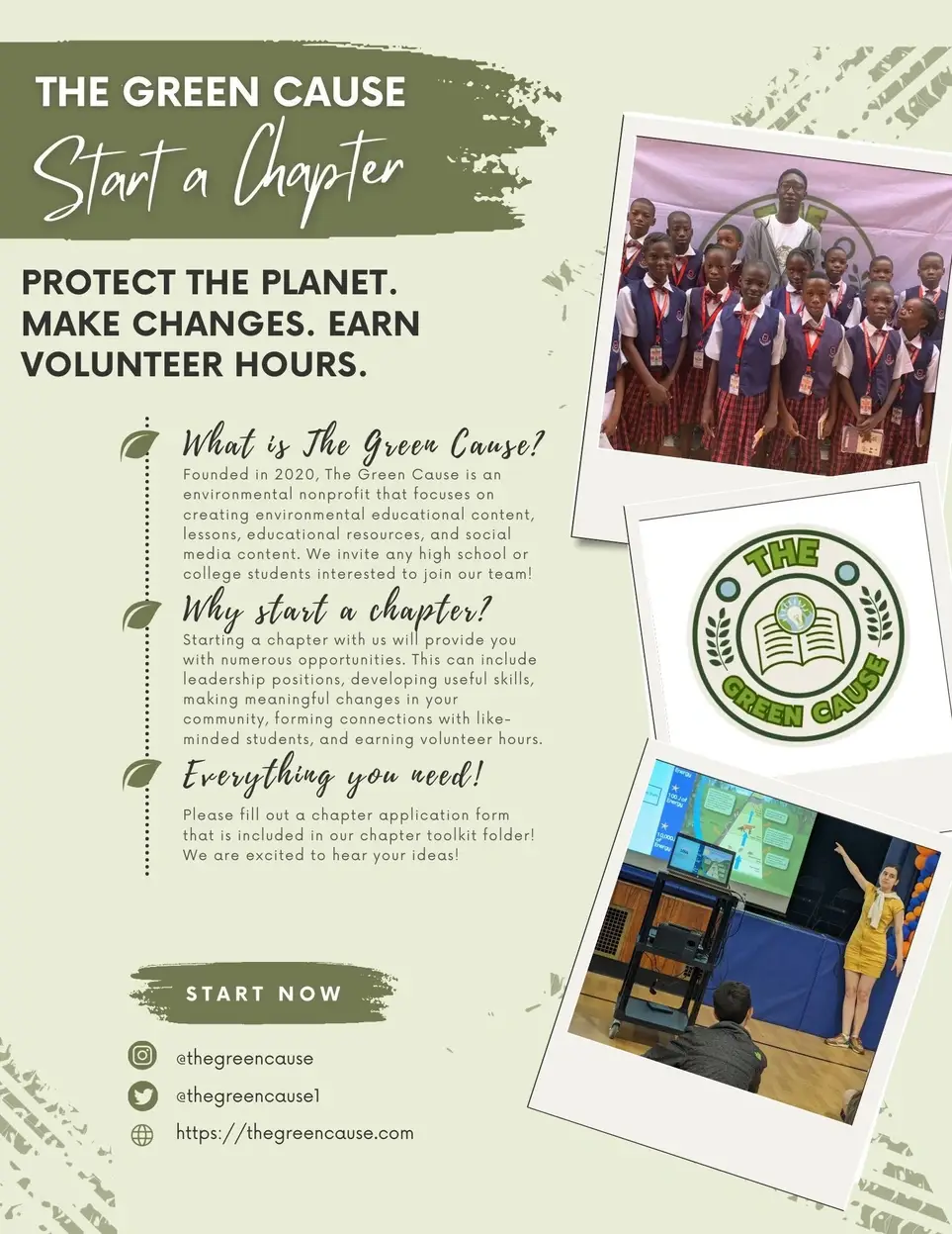Create Your Own Chapter: The Green Cause