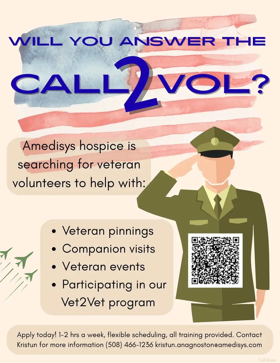 Veteran Volunteers Needed to spend time with Veteran patients