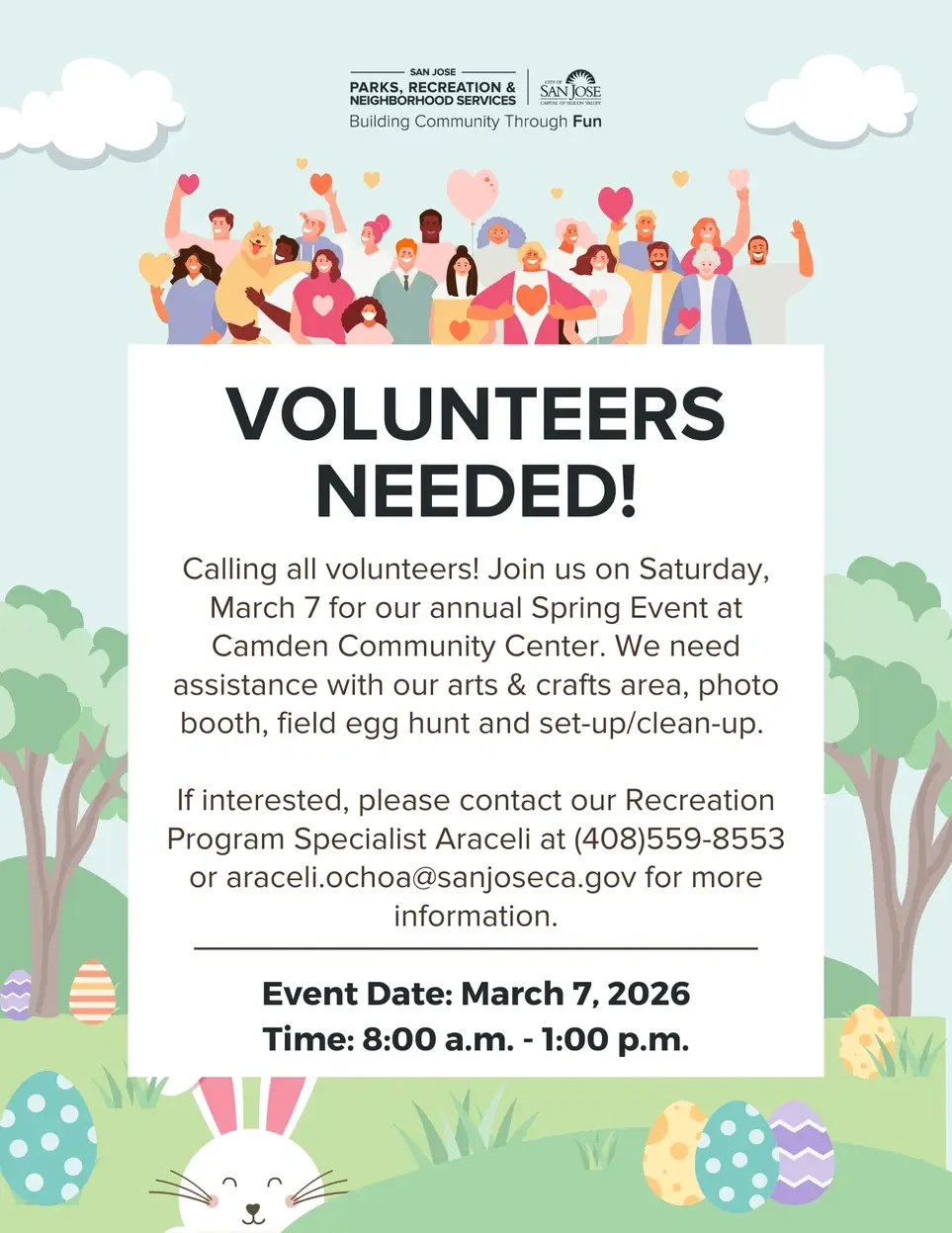 Spring Egg Hunt at Camden Community Center