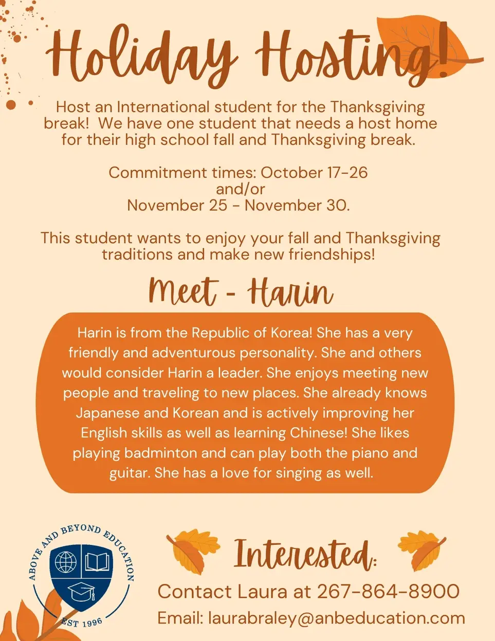 Host for the Holidays